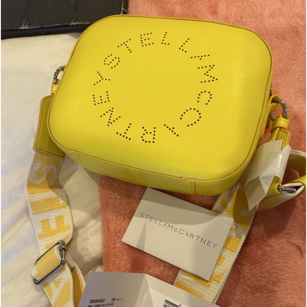 Stella McCartney Stella Logo Camera Crossbody Bag 💼 Citrus